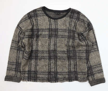 Womens UK Size 14 Topshop Beige Pullover Jumper