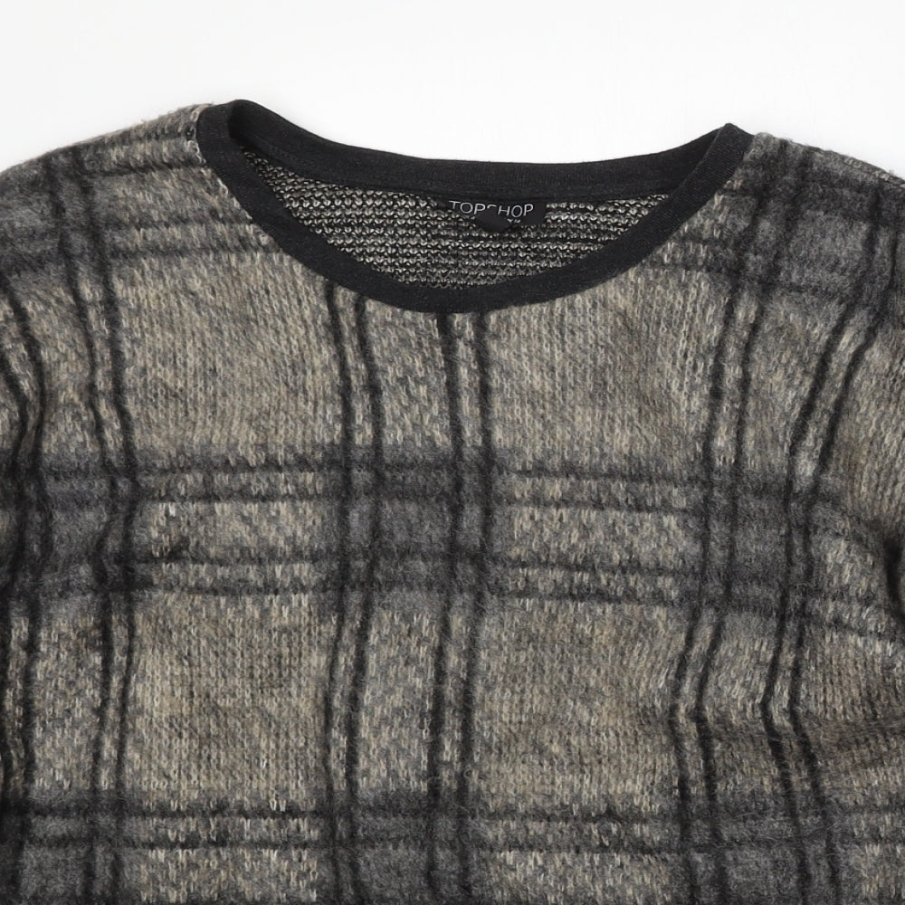 Womens UK Size 14 Topshop Beige Pullover Jumper