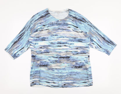 Womens UK Size L Nina Murati Blue Pullover Jumper