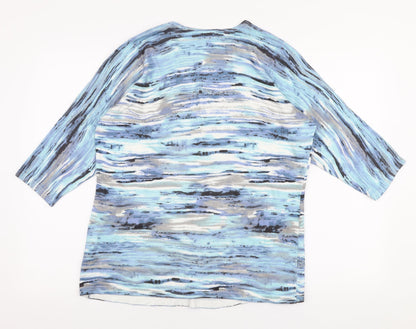 Womens UK Size L Nina Murati Blue Pullover Jumper