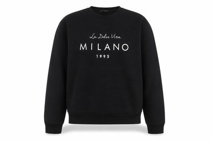 Atmosphere Womens Black  Polyester Pullover Sweatshirt Size 6  Pullover - Milano