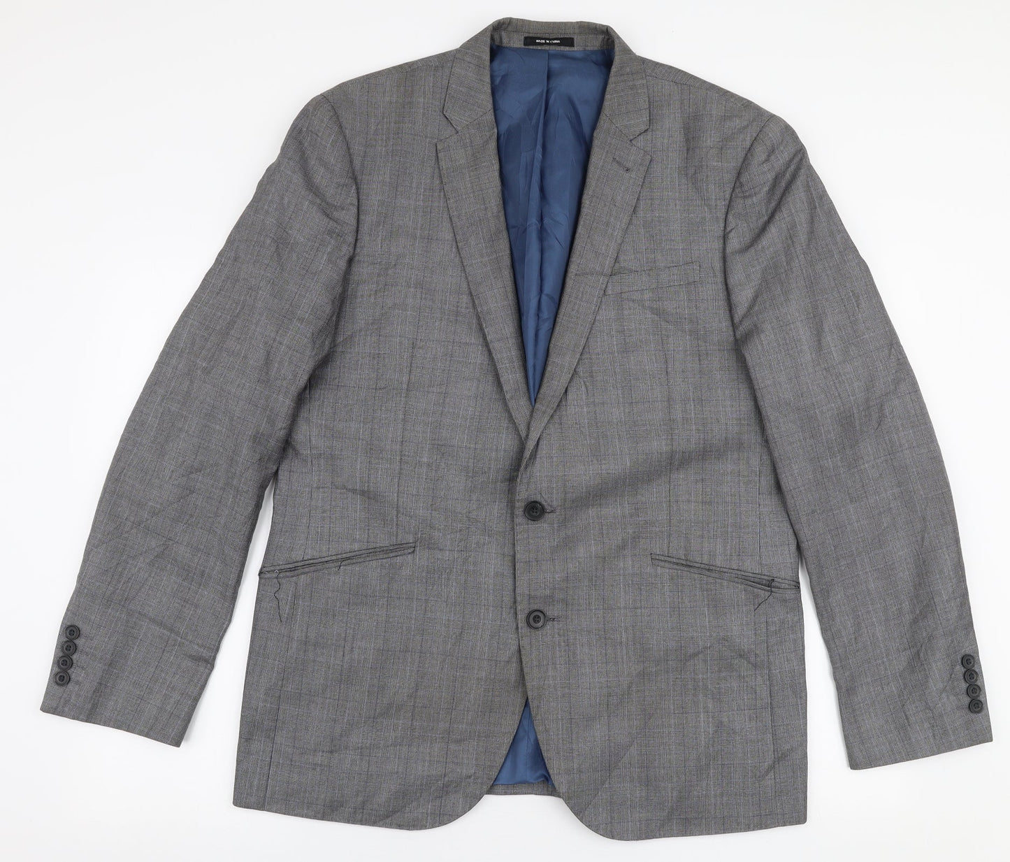 Mens UK Size 42 Cedar Wood State Regular Grey Suit Jacket