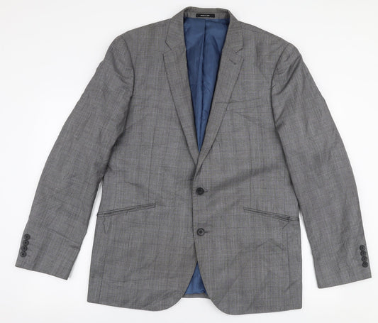 Mens UK Size 42 Cedar Wood State Regular Grey Suit Jacket