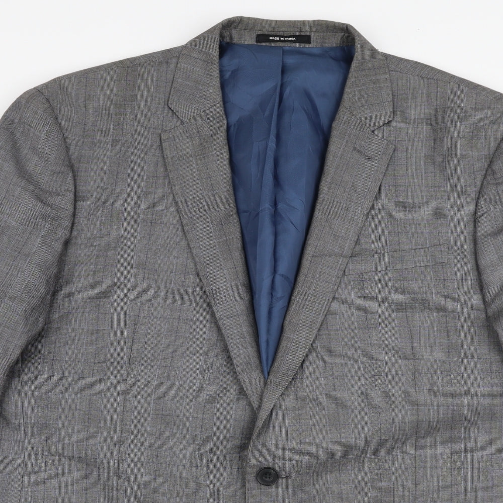 Mens UK Size 42 Cedar Wood State Regular Grey Suit Jacket