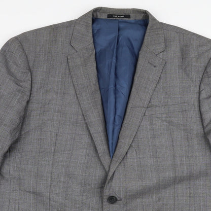 Mens UK Size 42 Cedar Wood State Regular Grey Suit Jacket