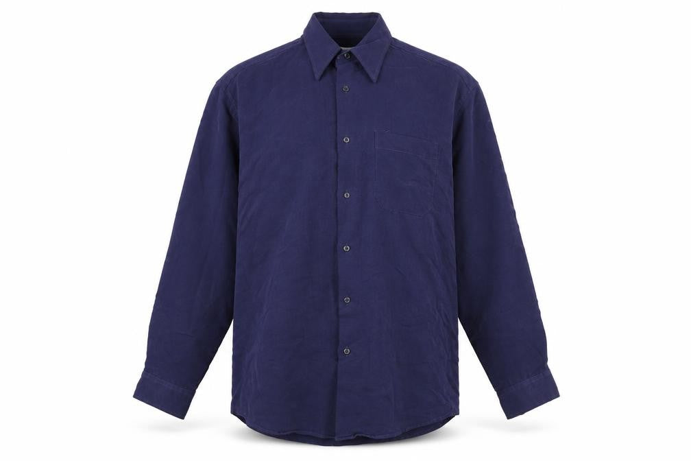 Mens UK Size M Tesco Blue  Button-Up Long Sleeve Casual Shirt