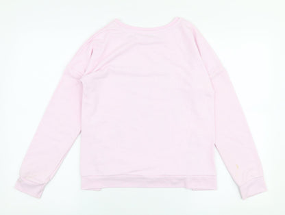 Primark Girls Pink  Polyester Pullover Sweatshirt Size 11-12 Years  Pullover