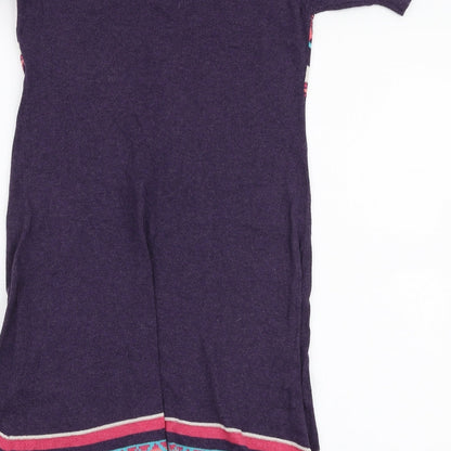 Dorothy Perkins Womens Multicoloured  Cotton A-Line  Size 12  Round Neck Pullover