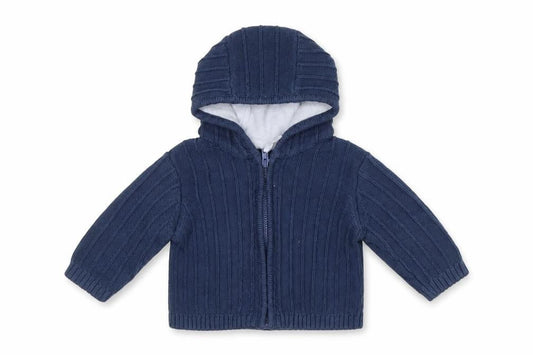 Mothercare Baby Blue  Cotton Full Zip Jumper Size 0-3 Months  Zip