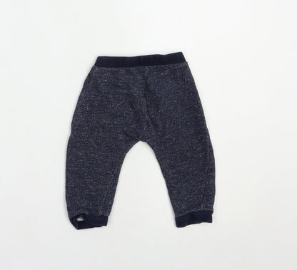Disney Baby Baby Blue  Cotton Jogger Trousers Size 6-9 Months  Drawstring