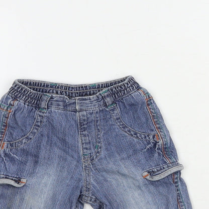 George Baby Blue  Cotton Jogger Jeans Size 3-6 Months