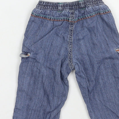 George Baby Blue  Cotton Jogger Jeans Size 3-6 Months