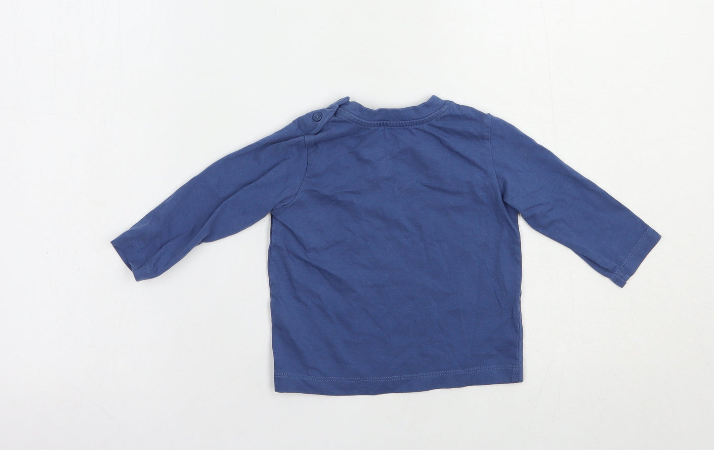 Matalan Baby Blue  Cotton Pullover T-Shirt Size 6-9 Months Crew Neck Pullover - Best Grandad
