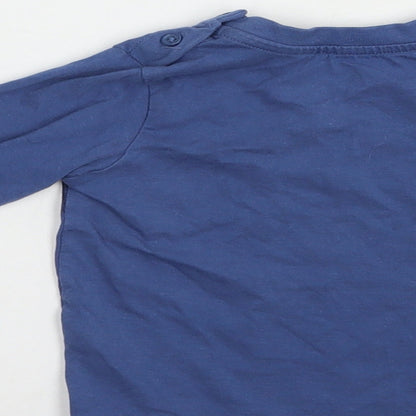 Matalan Baby Blue  Cotton Pullover T-Shirt Size 6-9 Months Crew Neck Pullover - Best Grandad