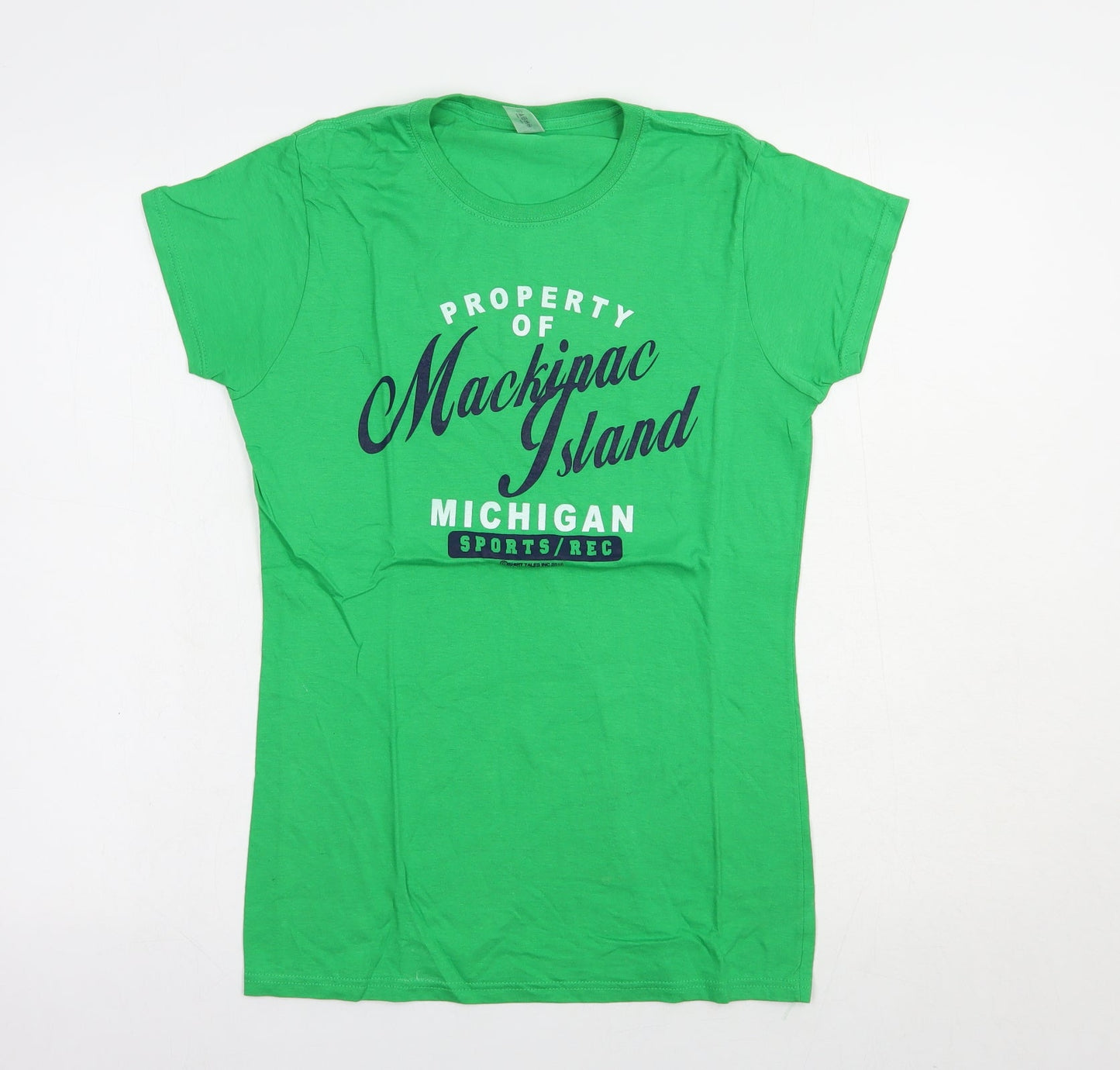 Womens UK Size M Gildan Green Basic T-Shirt