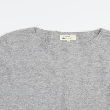 Womens UK Size 10 NEXT Grey Pullover Jumper