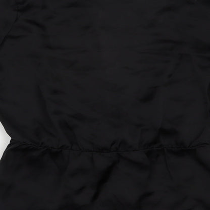 Womens UK Size 8 Missguided Black Basic Blouse