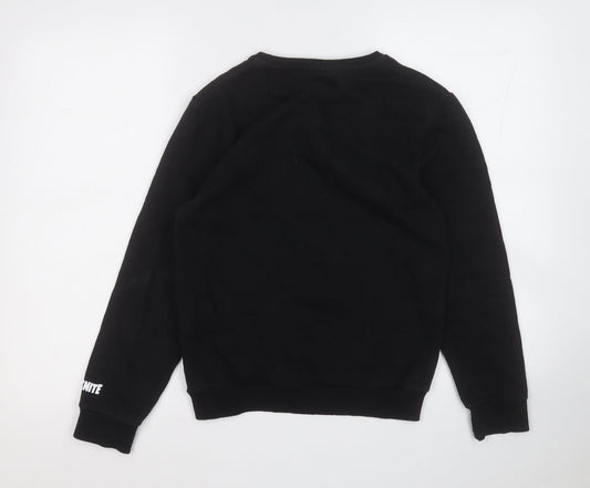Primark Mens Black  Polyester Pullover Sweatshirt Size L   - Fortnite