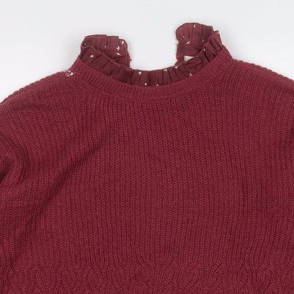 Womens UK Size XS NEXT Red Pullover Jumper