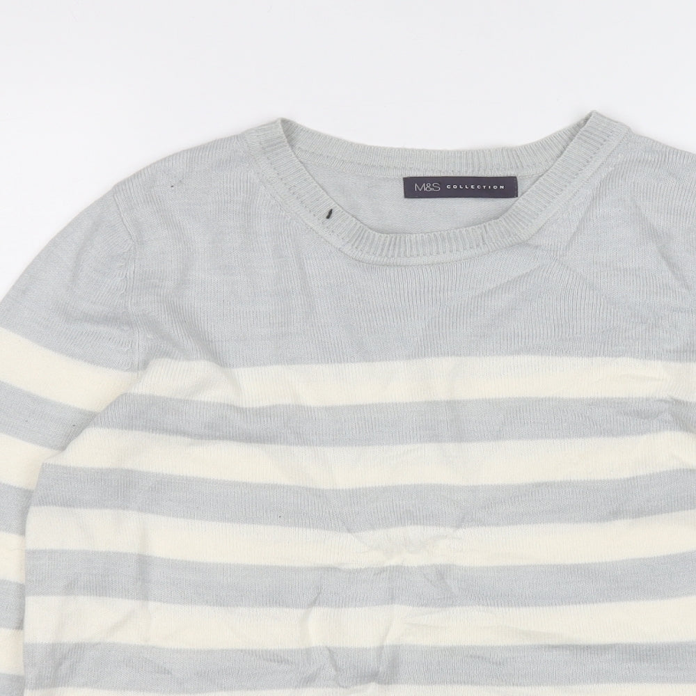 Womens UK Size M Marks and Spencer Grey Pullover Jumper