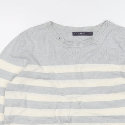 Womens UK Size M Marks and Spencer Grey Pullover Jumper