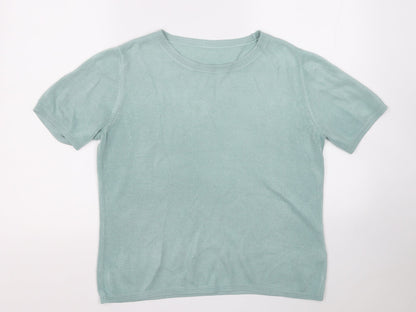 Womens UK Size 14 Marks and Spencer Green Pullover Jumper