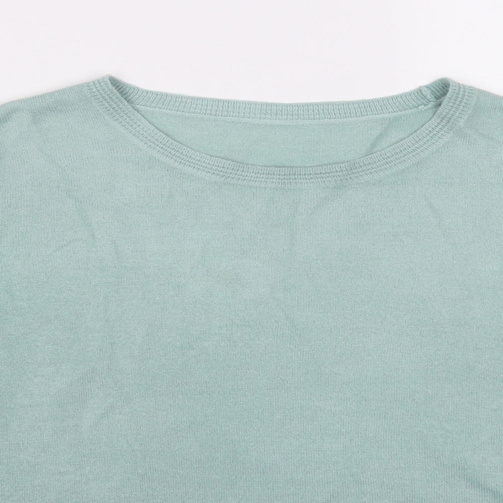 Womens UK Size 14 Marks and Spencer Green Pullover Jumper