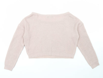 Womens UK Size S PRETTYLITTLETHING Pink Pullover Jumper