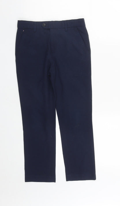 NEXT Boys Blue  Polyester Dress Pants Trousers Size 9 Months L22 in Regular Zip