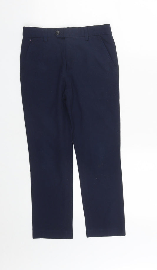 NEXT Boys Blue  Polyester Dress Pants Trousers Size 9 Months L22 in Regular Zip