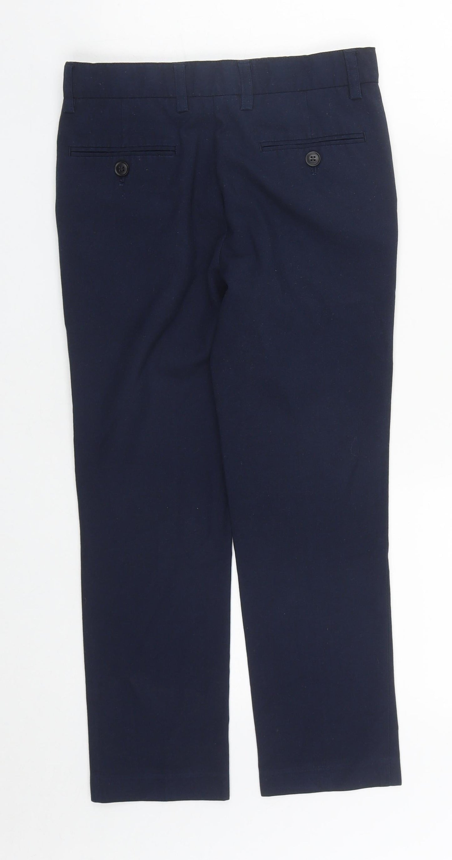 NEXT Boys Blue  Polyester Dress Pants Trousers Size 9 Months L22 in Regular Zip