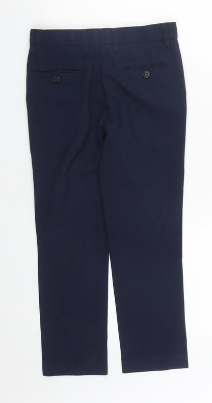 NEXT Boys Blue  Polyester Dress Pants Trousers Size 9 Months L22 in Regular Zip