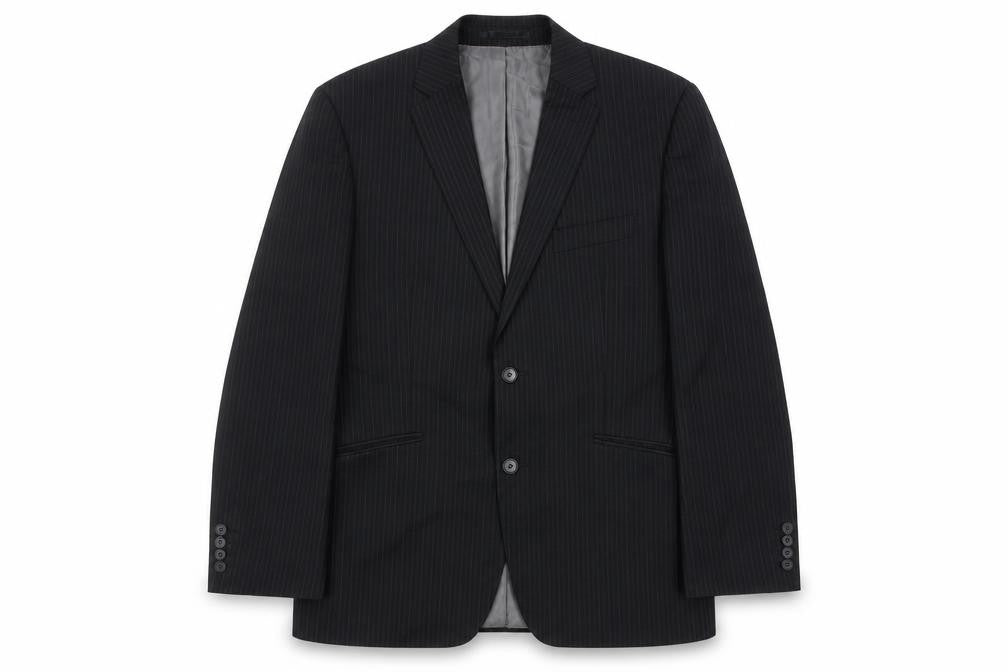 Mens UK Size 40 City Survival Regular Black Suit Jacket