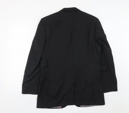 Mens UK Size 40 City Survival Regular Black Suit Jacket