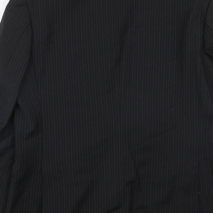 Mens UK Size 40 City Survival Regular Black Suit Jacket