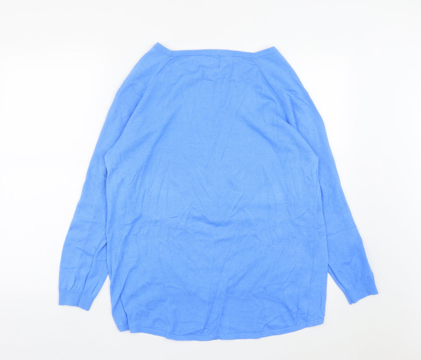 Womens UK Size M Yumi Blue Pullover Jumper