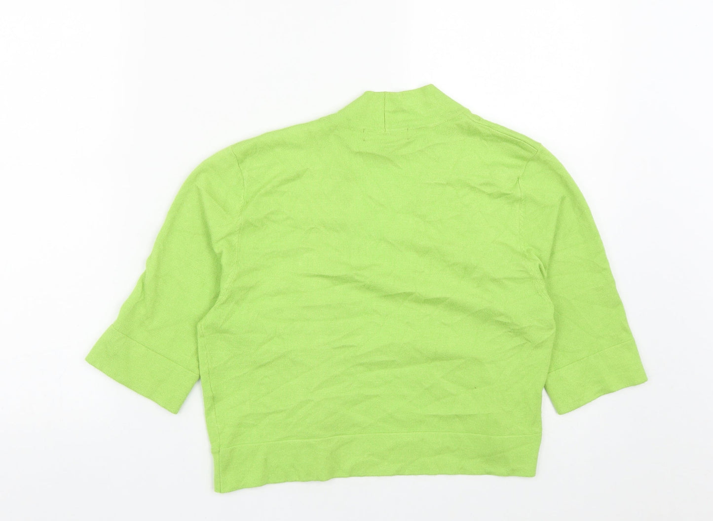 Jessica Howard Womens Green V-Neck  Viscose Pullover Jumper Size 16