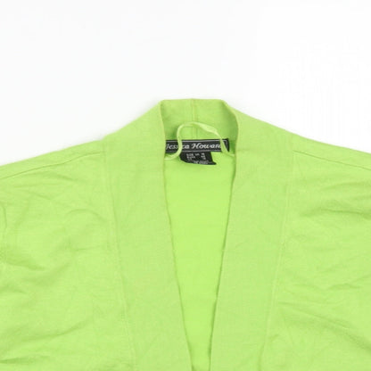Jessica Howard Womens Green V-Neck  Viscose Pullover Jumper Size 16