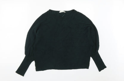 Primark Womens Green Round Neck  Acrylic Pullover Jumper Size M