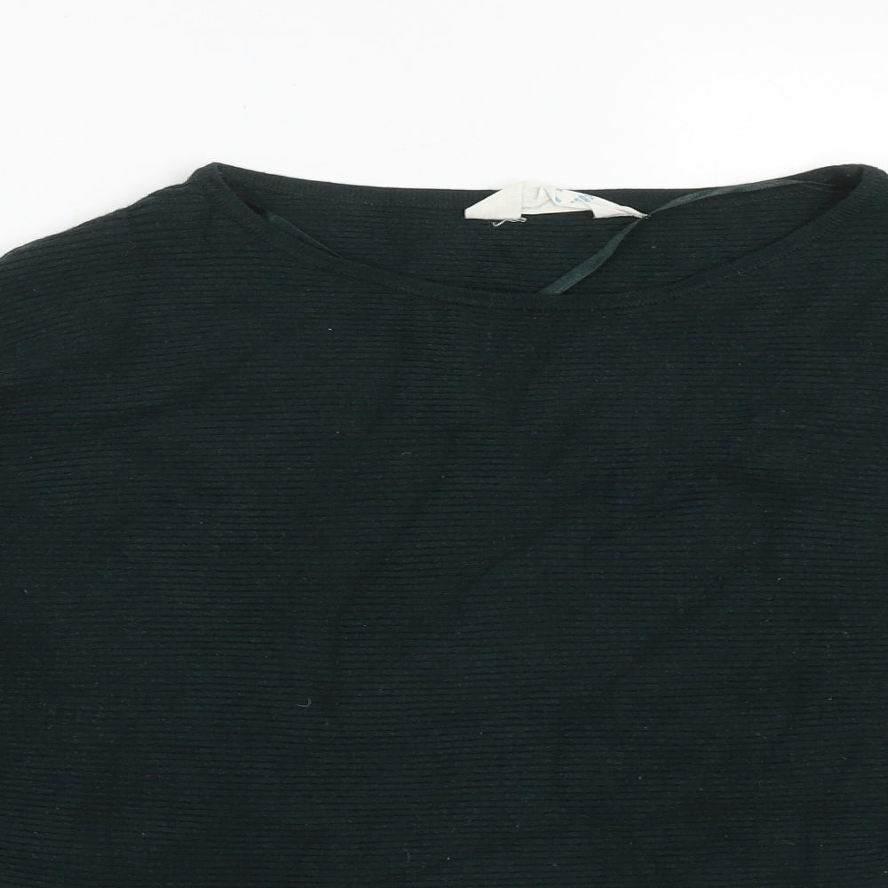 Primark Womens Green Round Neck  Acrylic Pullover Jumper Size M