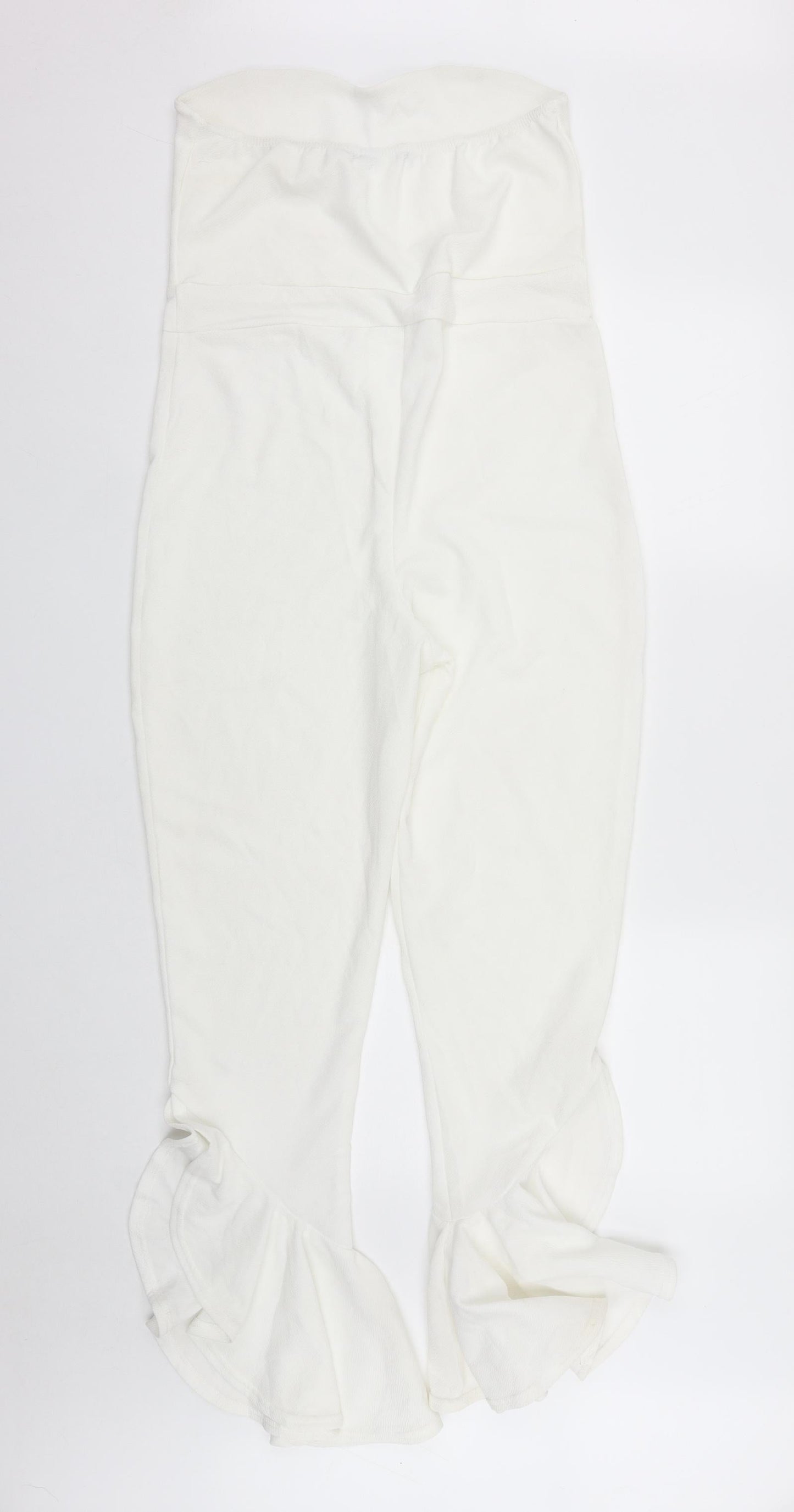 Womens UK Size 20 Preworn One-Piece White Playsuit