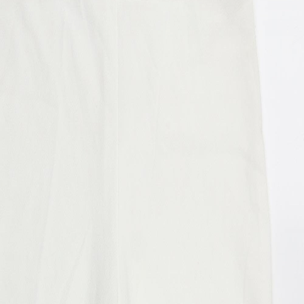 Womens UK Size 20 Preworn One-Piece White Playsuit