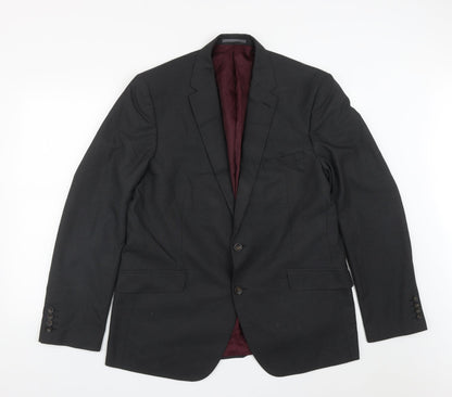 Mens UK Size 44 Marks and Spencer Regular Black Suit Jacket
