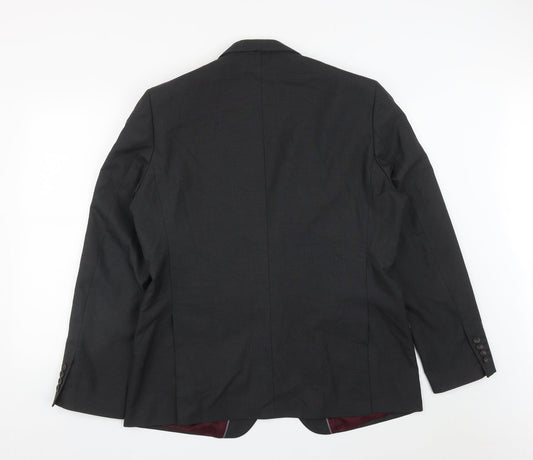 Mens UK Size 44 Marks and Spencer Regular Black Suit Jacket