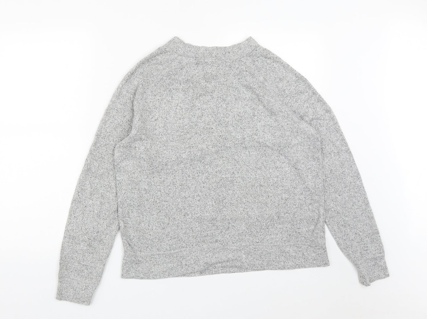 F&F Womens Grey Round Neck  Viscose Pullover Jumper Size 14