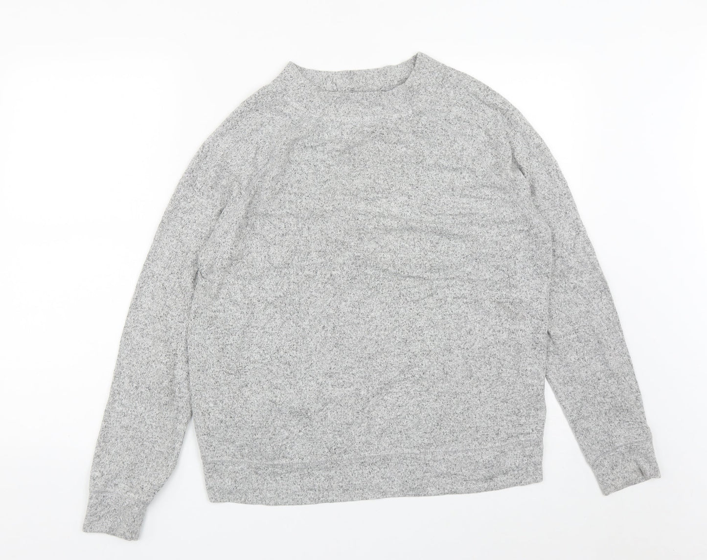 F&F Womens Grey Round Neck  Viscose Pullover Jumper Size 14