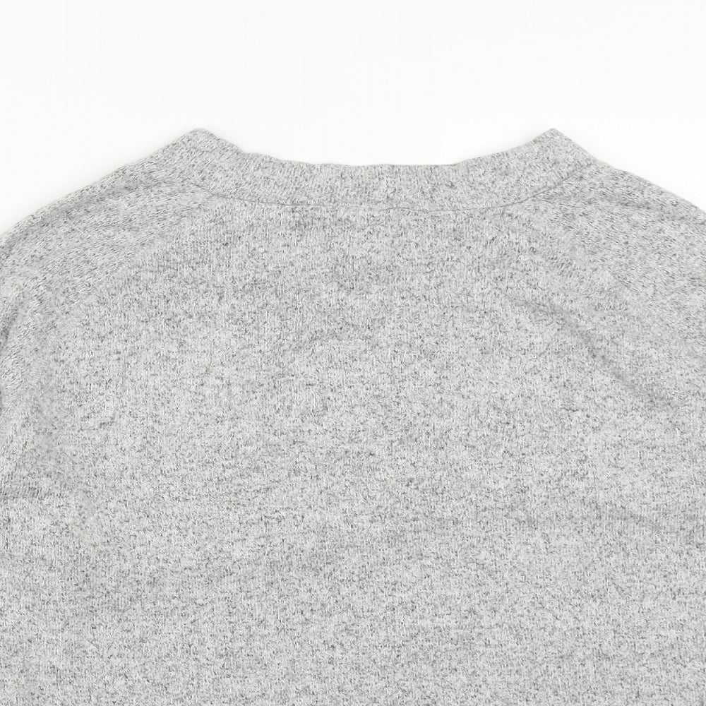 F&F Womens Grey Round Neck  Viscose Pullover Jumper Size 14