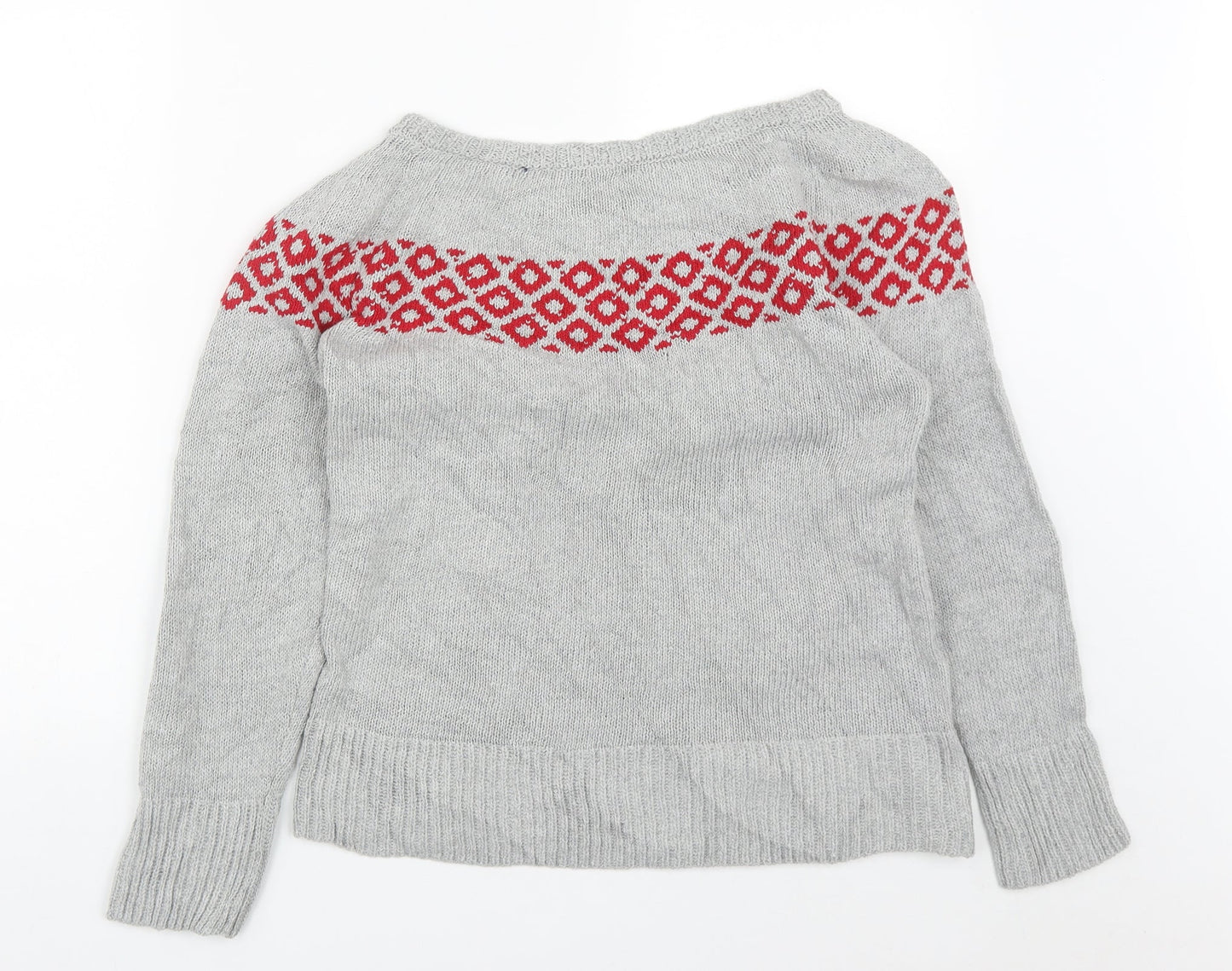 Womens UK Size S Preworn Grey Pullover Jumper