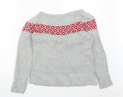 Womens UK Size S Preworn Grey Pullover Jumper