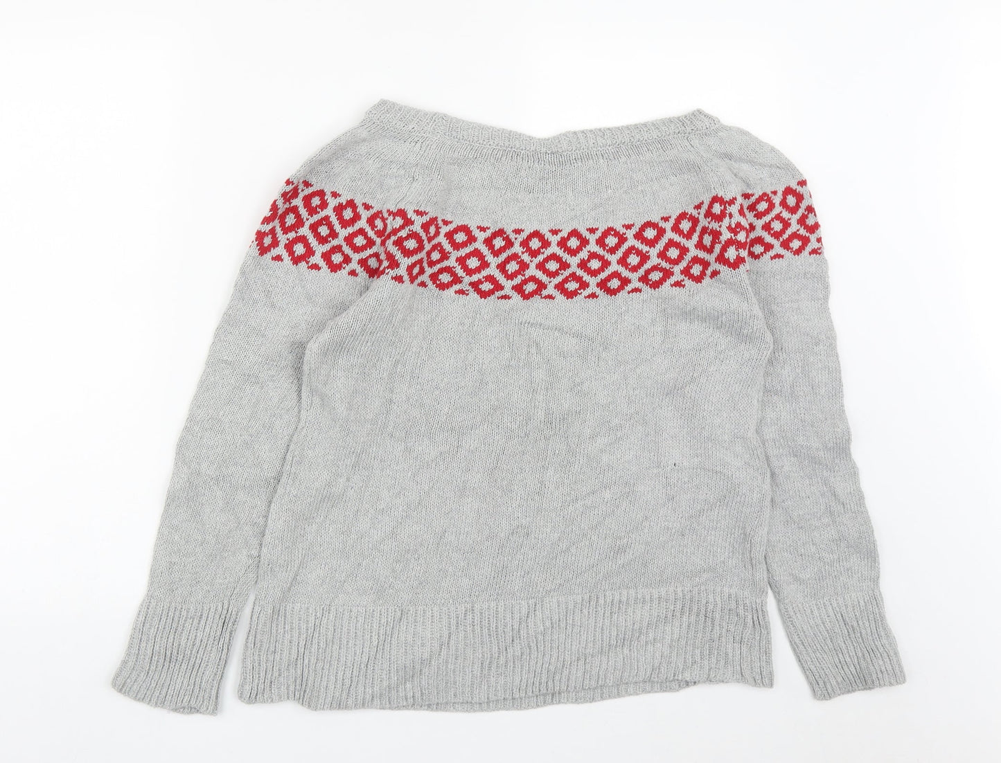 Womens UK Size S Preworn Grey Pullover Jumper